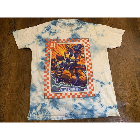 Hot Topic Other - FNAF Five Nights Glamrock Freddy Tie Dye Men’s Small Graphic Double Sided Shirt